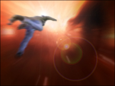 Quinn inside the wormhole